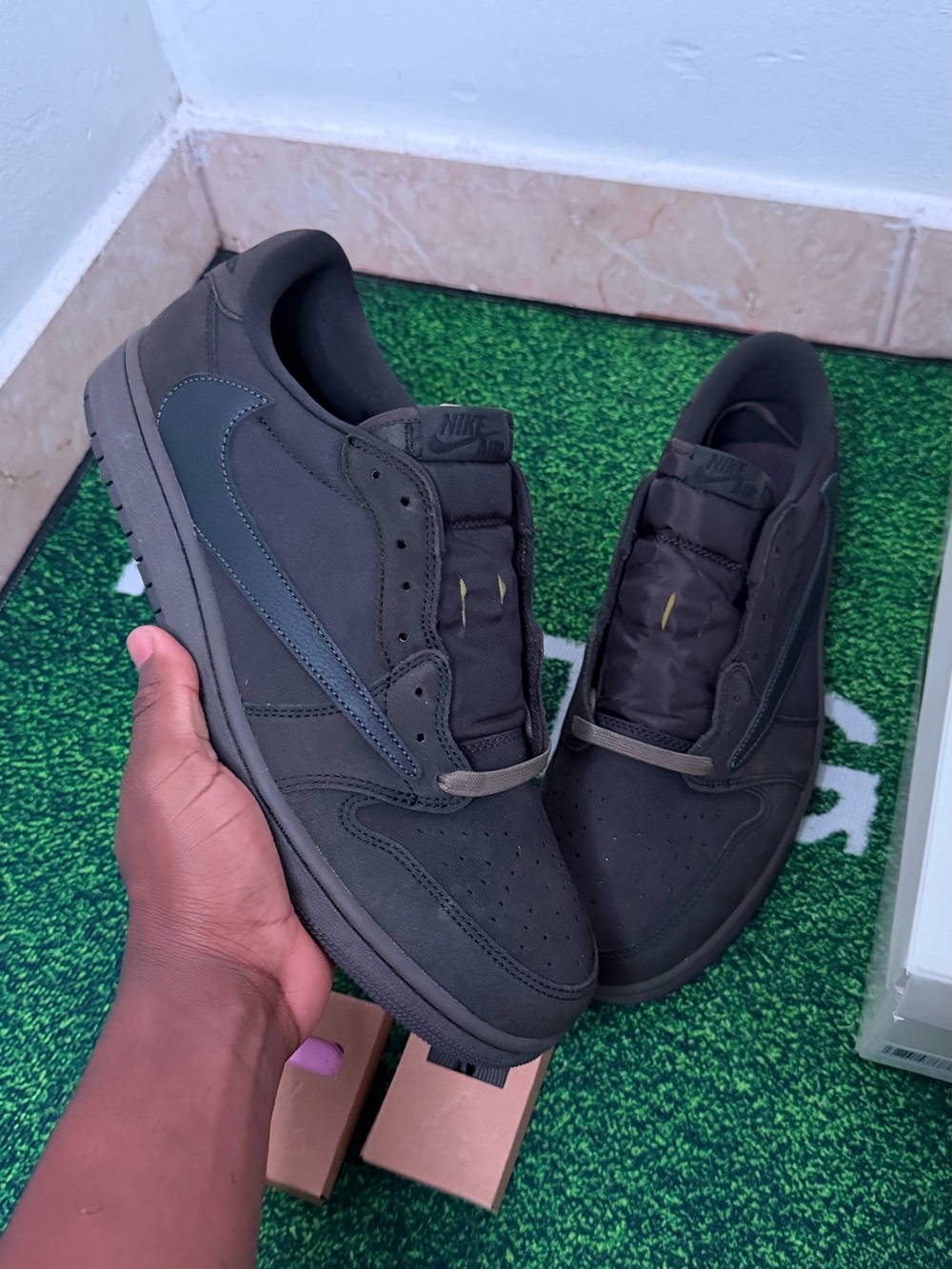 Travis Scott 1 Low Velvet Brown Men’s